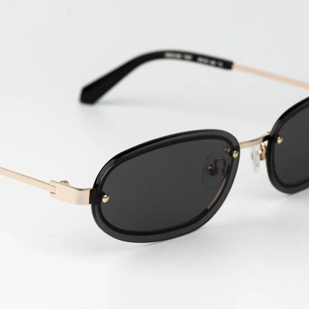 SALE!! Off-White MIAMI Men Sunglasses Gold Grey OERI13M MIAMI 7607 NEW AUTHENTIC